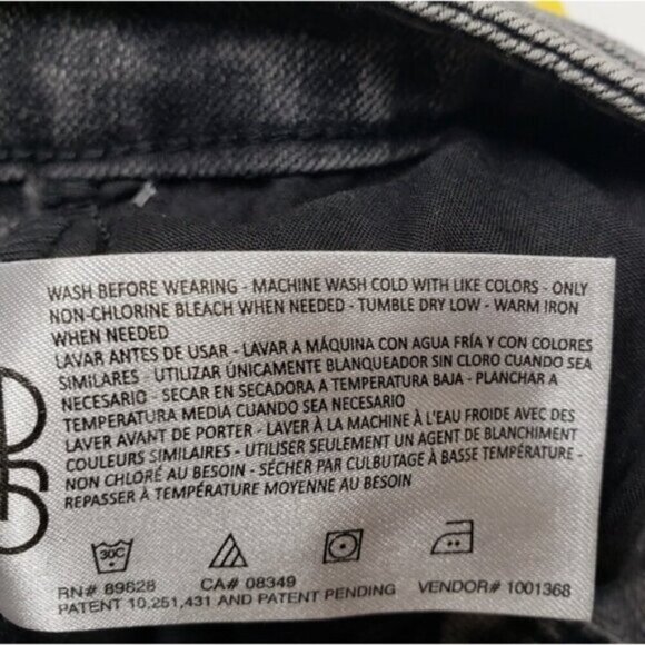 New Circus NY Sam Edelman High Rise Skinny Jeans Size 32 Dark Grey Acid Wash - Picture 12 of 16